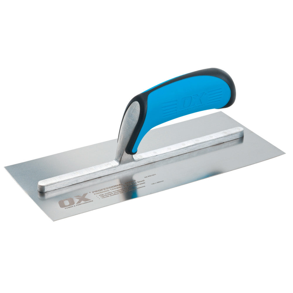 OX PRO STAINLESS STEEL PLASTERERS TROWEL 127 X 356MM/14 INCH